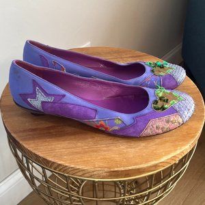Vivien Lee Maximalist Low Heel / Flats Size 8 / 39 Patchwork Mixed Media
